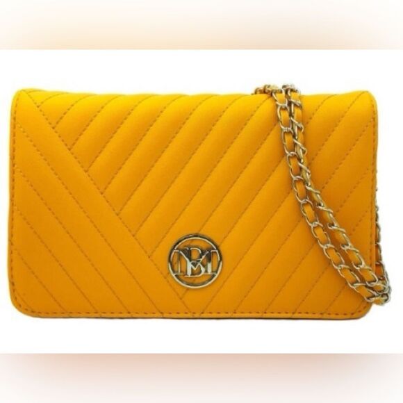 NWT Badgley Mischka Quilted Leather - Picture 1 of 10